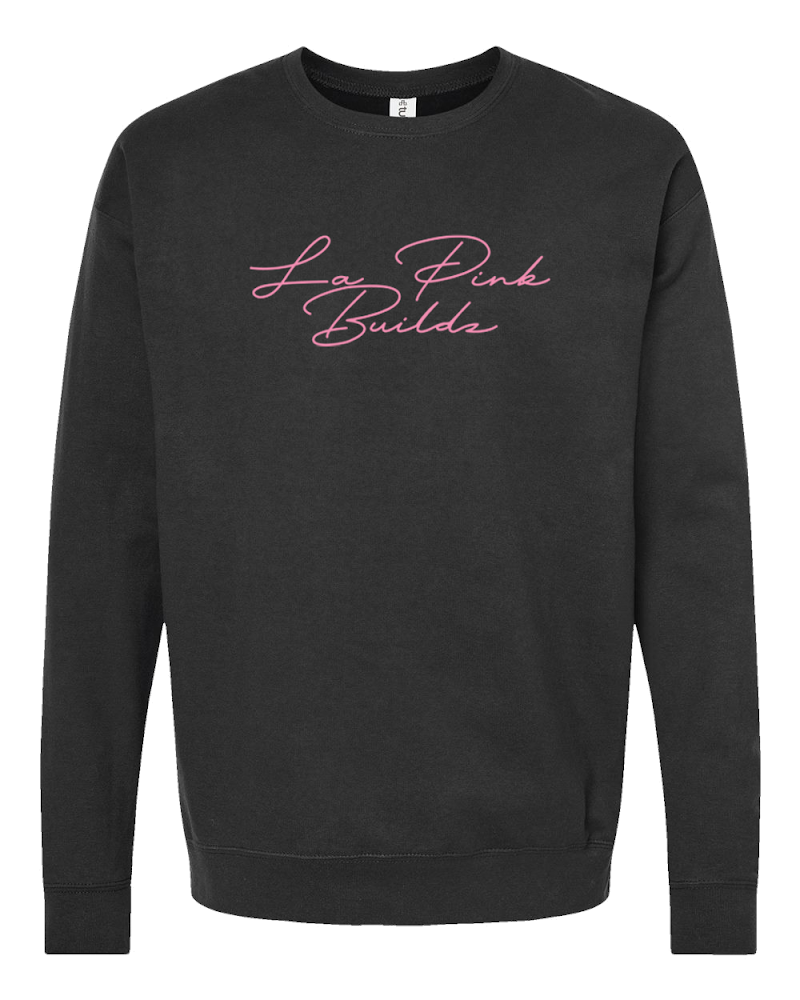 (BLACK)La Pink Buildz Crewneck (20 ENTRIES)