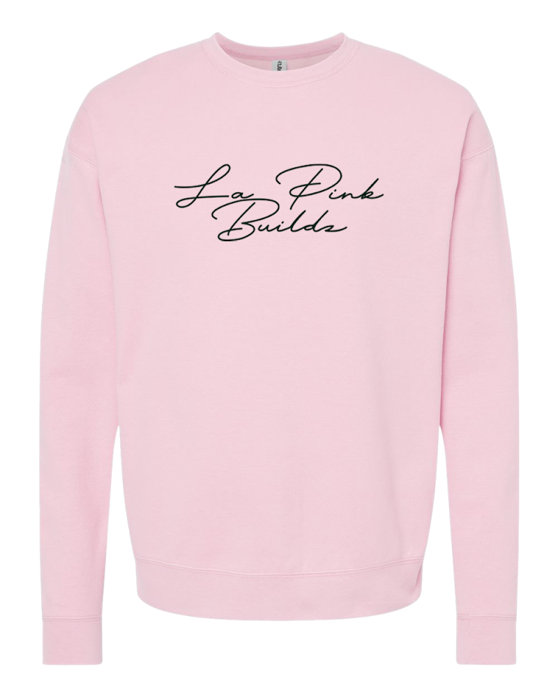 (PRE ORDER) (Pink)La Pink Buildz Crewneck