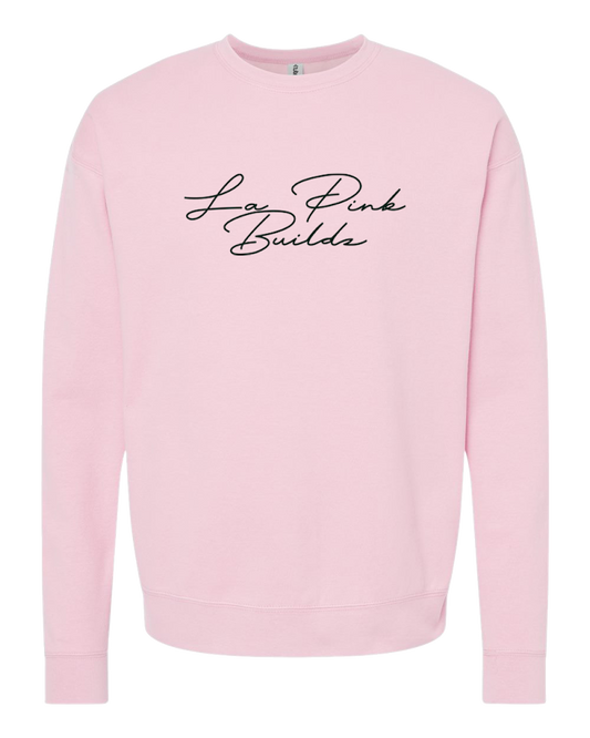 (PRE ORDER) (Pink)La Pink Buildz Crewneck