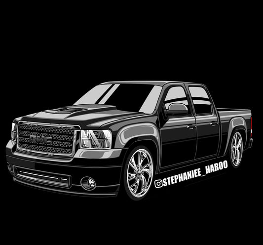 Black GMC Sticker (20 ENTRIES)